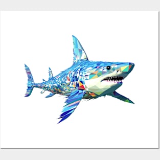 Shark Fish Ocean World Wildlife Wonder Abstract Posters and Art